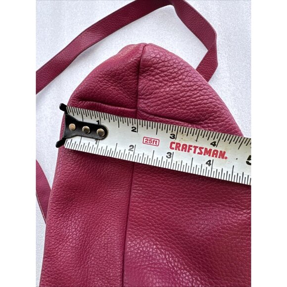 Furla Magenta Pebbled Leather Shoulder Bag - Picture 10 of 11